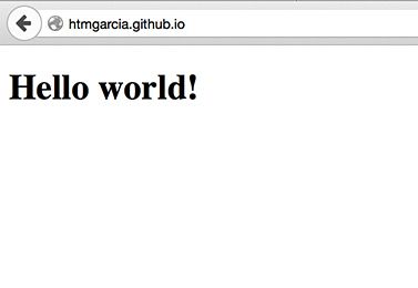 github page publushed to the web