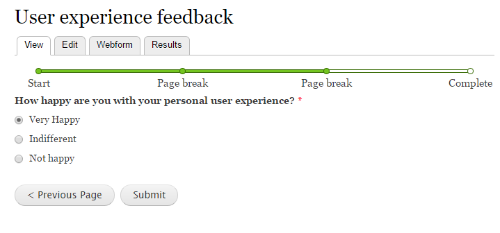Testing a Drupal webform