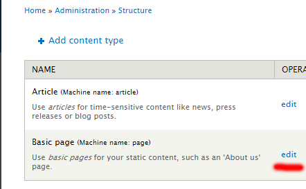 edit basic page