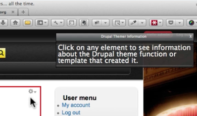 editing bar drupal theme developer