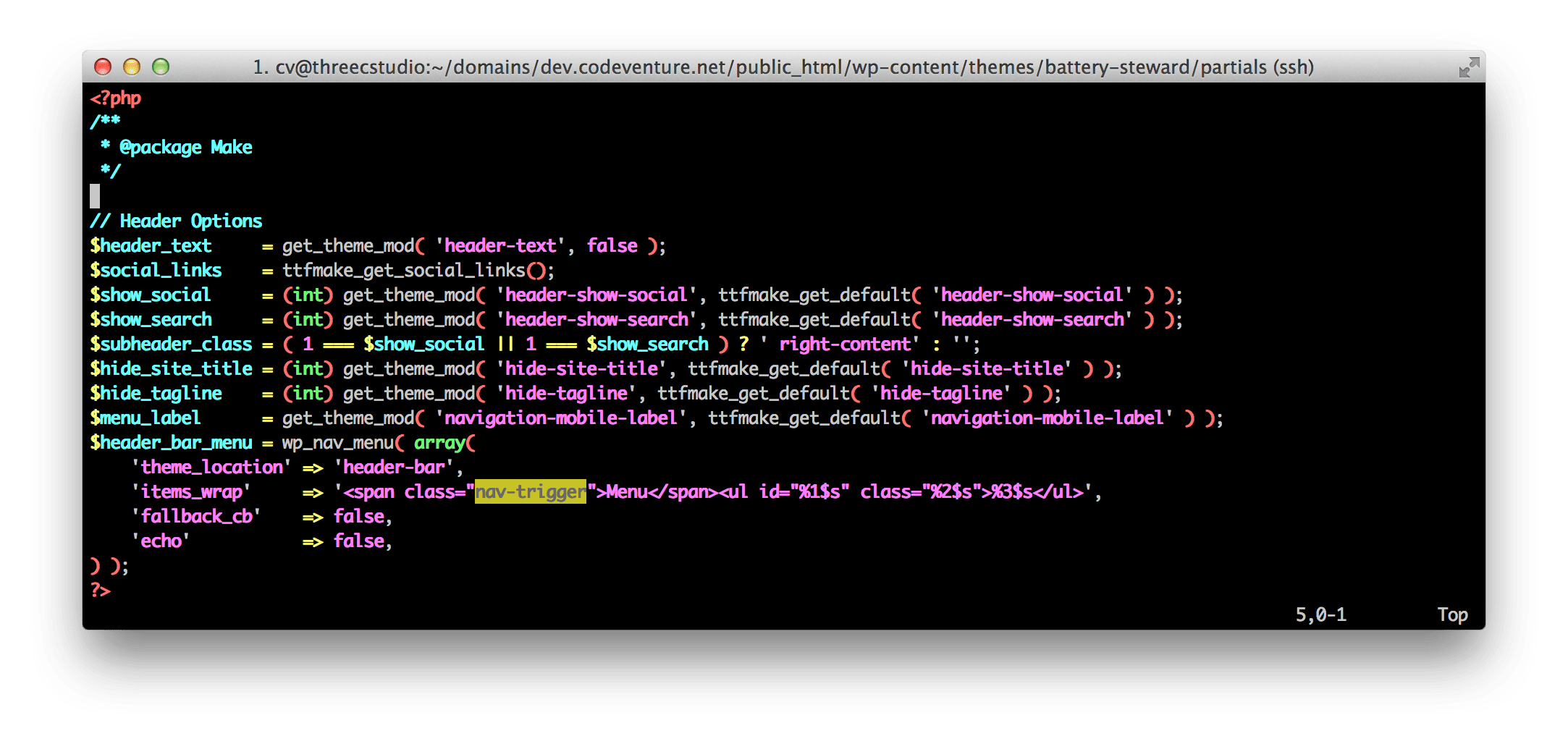 make template code