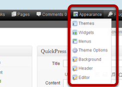 wp-adminmenu